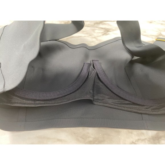 Free People NWT Naomi Longline Bra Sweetheart Wide Straps Lined Black Medium New - Picture 4 of 12